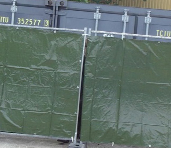 Lightweight Green Fence Tarpaulin Cover 140gsm