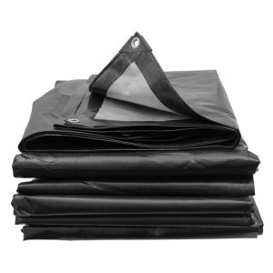 Heavyduty250gsmblackandsilvertarpaulins