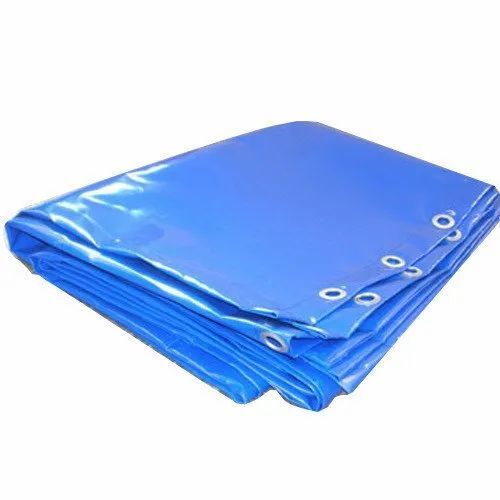 220gsm Heavy Duty Waterproof Tarpaulin Sheet Blue - Image 2